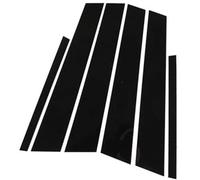 MEXWLOP 6 Pcs Car Door Window Pillar Post Cover Trim, for Freelander 2 2008-2015,B-Carbon Fiber Look Car Window Trim Cover(BLACK A-black)