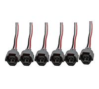 MEXWLOP 6pcs Fuel Injectors, for Mitsubishi, Montero Sport 3.0L 6G72 1998 1999 2000 2001 2002 2003 195500-3170 1955003170 MD332733 Engine Fuel Injector(PlugX6)