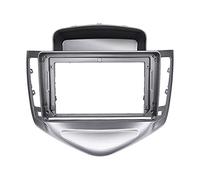 MEXWLOP 9 Inch Car Radio Fascia Dashboard Installation Trim Kit Placement Frame GPS Bezel Stereo Panel, for Chevrolet, for Cruze, 2009-2011 Car Radio Trim Panel(Silver)