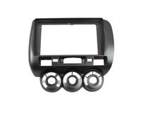 MEXWLOP 9 Inch Radio Fascias, for JAZZ, MANUAL AC 2006 Stereo Panel GPS DVD Dash Surround Trim Kit Car Accessories Frame Bezel Car Audio Trim(Left Hand Drive)