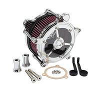 MEXWLOP Air Filter Motorcycle Cleaner Filters Intake, for Harley, Touring Road King Electra Glide CVO FXDLS Dyna Softail FLSS Trike Motorcycle Air Filter Replacement(Clear)