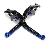 MEXWLOP Arrival Motorcycle Parts Brakes CNC Adjustable Foldable Brake Clutch Levers, for SYM JOYMAX Z 300 2019 Z300 Motorcycle Brake Lever(Black Blue)
