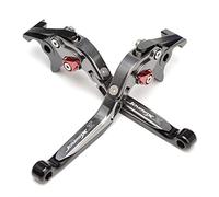 MEXWLOP Arrival Motorcycle Parts Brakes CNC Adjustable Foldable Brake Clutch Levers, for SYM JOYMAX Z 300 2019 Z300 Motorcycle Brake Lever(Titanium Black red)