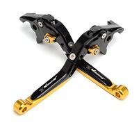 MEXWLOP Arrival Motorcycle Parts Brakes CNC Adjustable Foldable Brake Clutch Levers, for SYM JOYMAX Z 300 2019 Z300 Motorcycle Brake Lever(Black Gold)