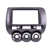 MEXWLOP Audio Fascia LHD for RHD Double Din Radio CD GPS DVD Stereo CD Panel Dash Mount Installation Trim Kit Frame, for JAZZ Car Radio Trim Panel(RHD,178x100mm)