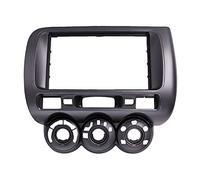 MEXWLOP Audio Fascia LHD for RHD Double Din Radio CD GPS DVD Stereo CD Panel Dash Mount Installation Trim Kit Frame, for JAZZ Car Radio Trim Panel(LHD,178x102mm)