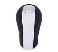 MEXWLOP Car 5 Speed Gear Shift Knob PU Leather, for Toyota, for AYGO for Verso, for Corolla, for RAV4, RAV-4 for AVENSIS for Yaris for VITZ Gear Shift Knob(Black Style 2)