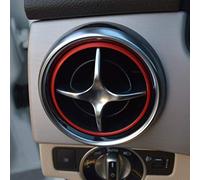 MEXWLOP Car AC Vent Trim Ring Stickers, for Mercedes, for Benz, SLK SLC R172 SLK200 SLC250d SL500 AMG SLC43 Air Condition Outlet Decorate Cover Car Air Vent Trim(SL SLC SLK Red)
