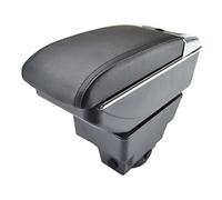 MEXWLOP Car Armrest Rest Center Console Storage Box Cup Holder Arm Rest Dual Layer Armrest Black Leather, for Opel, for Vauxhall, Astra J 2013 2014 2015 Car Armrest Box(Black Thread)