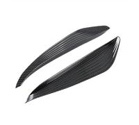 MEXWLOP Car Carbon Fiber Rear Fog Lamp Eyebrow Wind Fog Light Eyebrow Eyelid Trim Cover, for Toyota, Bz4X 2022 2023 Fog Light Trim