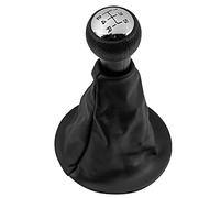 MEXWLOP Car Gear Shift Knob Lever Shifter Stick Gaiter Boot Cover PU Leather, for Citroen, for Berlingo III MK3, for Peugeot, for Partner, 2008 Gear Shift Knob