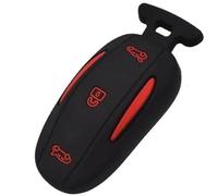 MEXWLOP Car Key Fob, for Tesla, Model X 2016-2019 Silicone Remote Key Case Fob Shell Cover Skin Jacket Sleeve car key protector Car Key Cover