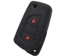 MEXWLOP Car Key Fob, for Toyota, Yaris Aygo, for Peugeot, 108, for Citroen, C1 Silicone Remote Key Case Fob Shell Cover Skin Jacket Sleeve Car Key Cover