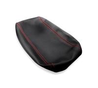 MEXWLOP Car Microfiber Leather Interior Center Armrest Box Cover Sticker Trim, for DODGE, Durango 2011 2012 2013 2014 2015 2016 2017 Car Armrest Cover(Black with red line)