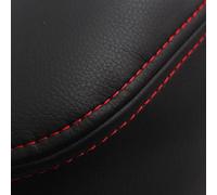 MEXWLOP Car Microfiber Leather Interior Center Armrest Box Cover Sticker Trim, for Land Rover, for Range Rover, Sport 2006-2011 2012 2013 Car Armrest Cover(Black with red line)