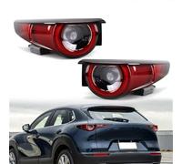 MEXWLOP Car Rear Lights, for Mazda, For CX-30 2020 2021 2022 2023 Warning Brake Stop Fog Lamp Turn Signal Light LED Rear Tail Light Car Rear Brake Lamp Car Tail Light Indicator(Black LEFT)