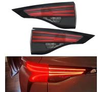 MEXWLOP Car Rear Lights, for Toyota, For Sienna 2021 2022 Turn Signal Light Stop Brake Lamp Driving Fog Lamp LED Rear Inner Tail Light Car Rear Brake Lamp Car Tail Light Indicator(Black RIGHT)