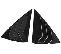 MEXWLOP Car Rear Louver Window Cover Trim Sticker, for, for Sentra Sedan 2013-2019 Car Side Vent Louvre Overlay(BLACK Gloss Black)