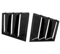 MEXWLOP Car Rear Louver Window Cover Trim Sticker, for Mazda, for 6 Atenza 2014-2021 Car Side Vent Louvre Overlay(BLACK Gloss Black)