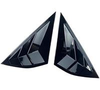MEXWLOP Car Rear Louver Window Cover Trim Sticker, for Mustang, for Mach E 2021 2022 Car Side Vent Louvre Overlay(BLACK Gloss Black)