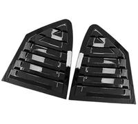 MEXWLOP Car Rear Louver Window Trim Sticker, for Ford, for Focus 2019-2023 Car Side Vent Louvre Overlay(BLACK Gloss Black)