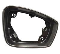 MEXWLOP Car Rearview Mirror Cap, for VW, for POLO, Hatchback 2011-2013 Car Side Mirror Frame Holder Glass Surround Housing Frame Car Wing Mirror Frame(Black-Right)