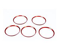 MEXWLOP Car Styling Air Condition AC Outlet Air Vent Ring Cover Trim Decoration 5 PCS, for Mercedes-Benz, CLA GLA GLC Class W117 X156 AMG Air Conditioning Vent Accents(Red)