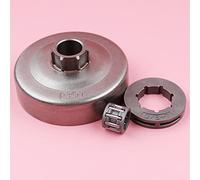 MEXWLOP Clutch Drum Sprocket Rim 3/8 7 Teeth ID 19mm Needle Bearing,for Partner, 350 351 Chainsaw Spare Tool Part Chainsaw Rim Sprocket