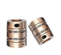 MEXWLOP Cnc Motor Diaphragm Couplings D56l68 Double Disc Clamp Type Flexible Shaft Coupler Coupler Oldham Couplings(14x14)
