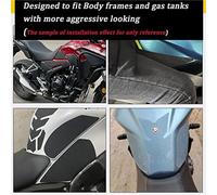 MEXWLOP Compatible with Supersport/Supersport S 2017 2018 Tank Pad Gas Tank Traction Pads Fuel Tank Grips Side Stickers Knee Grips Protectors Decal Motorcycle Anti Slip Pad(Black with Logo)