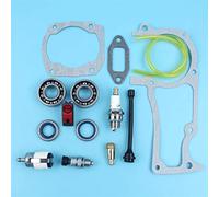 MEXWLOP Crank Bearings Gaskets Fuel Filters Decompression Vavle Spark Plug, for Husqvarna, 365 372 362 372XP 371 Chainsaw Oil Seals Switch Chainsaw Switch Kit