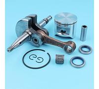 MEXWLOP Crankshaft Oil Seals 48mm Piston Kit, for Husqvarna, 365 Chainsaw 503691303 Pin Finger Ring Needle Bearing Circlip Chainsaw Piston Kit
