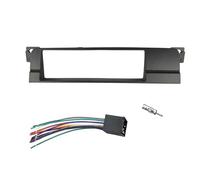 MEXWLOP Din Radio Panel, for, 3 Series E46 1998-2005 DVD Fascia Dash Mount Kit Installation With Wire Harness Adapter Car Audio Trim