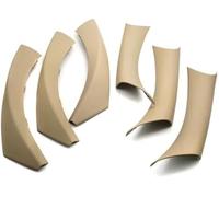 MEXWLOP Door Handles 6pcs Car Inner Handle Interior Panel Pull Trim Cover, for, 3 Series E90 E91 316 318 320 325 328i 330 335 2005, for2012 Auto Door Panel Decoration Overlay(Black LHD Beige)