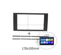 MEXWLOP Double Din Fascia, for Ford, for Focus, II 2005+ C Max + S 2006+ Fusion + Transit +, for Fiesta, III 2006-2008 Stereo Panel Dash Mount Install Trim Kit Refit Frame Car Audio Trim(178X100mm)