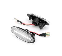 MEXWLOP Dynamic Side Marker Light Black Amber Car Signal Light, for NISSAN, Dualis Juke, for Micra, March Note, for Smart, Forfour W453 Turn Signal Light(No.2)
