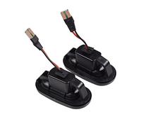 MEXWLOP Dynamic Side Marker Turn Signal Light Sequential Blinker Light Prelude CRX S2000 Integra Fit Del Sol, for Acura, for Civic, Car Turn Signal Light(2PCS Smoked Black)