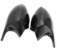 MEXWLOP E90 E91 Black M3 Style Cover E81 E82 E87 E88, for, 1 3 Series E92 E93 Carbon Fiber M Look Rear Mirror Cap Car Accessories Car Wing Mirror Cover(BLACK Carbon Fiber-01)