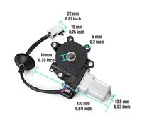 MEXWLOP Electric Window Regulator, for NISSAN, 350Z 2003-2009 Front Left Right Power Window Regulator Lift Motor 80731-CD001 80730-CD001 80731CD001 80730CD001 Power Window Regulator(Front-left) Window