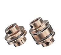 MEXWLOP Flange Coupling Le D40l35/50 Flexible Motor Shaft Coupler Aluminium Diaphragms Universal Joint for 3d Printer Cardan Cnc Coupler Oldham Couplings(Le1 B D40l35 11x11)