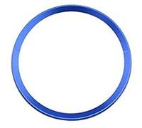 MEXWLOP , for, A1 A3 A4 A5 A6 A7 Q3 Q5 S3 S5 S7 TT, Car Styling Decoration Ring Steering Wheel Circle Sticker Stainless Steel Accessory Steering Wheel Trim Sticker(Blue)