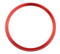 MEXWLOP , for, A1 A3 A4 A5 A6 A7 Q3 Q5 S3 S5 S7 TT, Car Styling Decoration Ring Steering Wheel Circle Sticker Stainless Steel Accessory Steering Wheel Trim Sticker(Red)