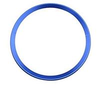 MEXWLOP , for, A3 A4 A5 A6 Q3 Q5 Q7 S3 S4 S5 S6, Auto Car Steering Wheel Trim Ring Stickers Aluminium Alloy Sticker Accessories Steering Wheel Trim Sticker(Blue)