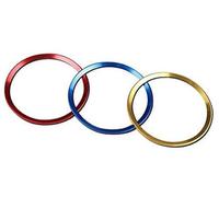 MEXWLOP For Audis A3 A4 A5 A6 A7 A8, New Car Steering Wheel Decorative Circle Center Sticker Steering Wheel Trim Sticker