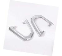 MEXWLOP , for BMW, 5 Series G30 G38 2018, Carbon Fiber Style Car Steering Wheel Buttons Frame Cover Trim ABS 2pcs Interior Decals Steering Wheel Trim Sticker(Silver)