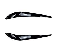 MEXWLOP For BMW X3 F25 X4 F26 2014 2015 2016 2017 2018 Gloss Black ABS 2pcs Headlight Eyelids Eyebrows Body Kit Sticker Tuning Car Headlight Tint(Gloss Black)