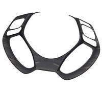 MEXWLOP , for C-HR CHR C HR 2016 2017 2018 2019, Car Steering Wheel Sequins Sticker Trim Cover Interior Moulding Accessories Steering Wheel Trim Sticker(BLACK A Wood grain)