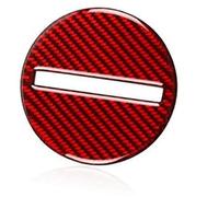 MEXWLOP , for Chevrolet, for Camaro, 2016+, Trim Steering Wheel Center Cover Interior Sticker 1pcs Red Carbon Fiber New Steering Wheel Trim Sticker