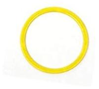 MEXWLOP , for Chevrolet, for Camaro, 2017 Up, ABS Car Interior Steering Wheel Decoration Cover Trim Stickers Car Accessories Styling Steering Wheel Trim Sticker(Yellow 1 pc)