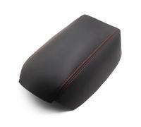 MEXWLOP, for Civic, 8th Gen Sedan 2006 2007 2008 2009 2010 2011 Microfiber Leather Car Styling Center Armrest Console Box Cover Trim Car Armrest Cover(Black with red)